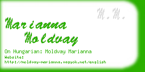 marianna moldvay business card